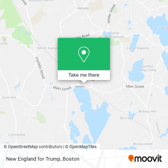 Mapa de New England for Trump