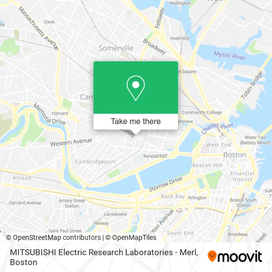 Mapa de MITSUBISHI Electric Research Laboratories - Merl