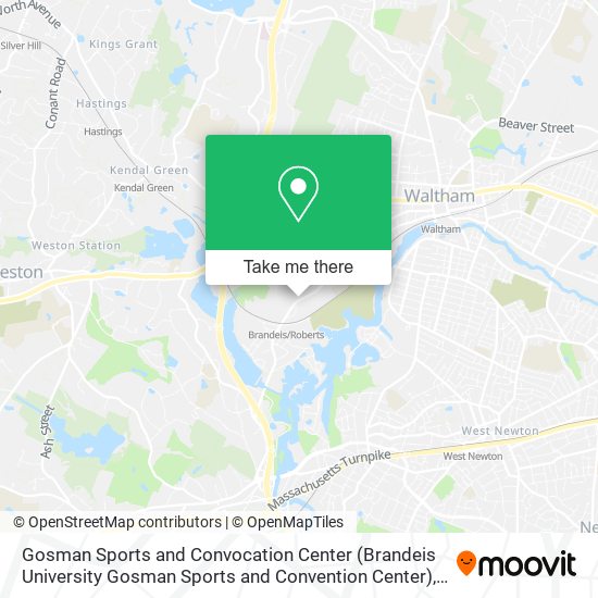 Mapa de Gosman Sports and Convocation Center (Brandeis University Gosman Sports and Convention Center)