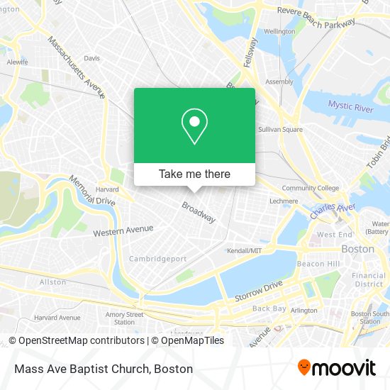 Mapa de Mass Ave Baptist Church