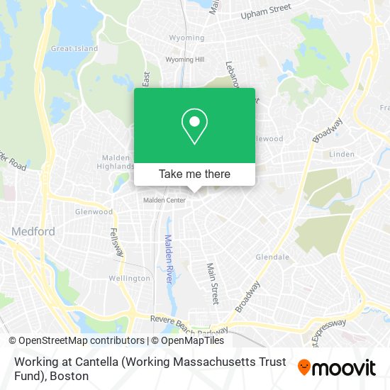 Mapa de Working at Cantella (Working Massachusetts Trust Fund)
