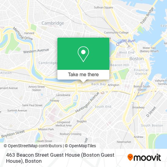 463 Beacon Street Guest House (Boston Guest House) map