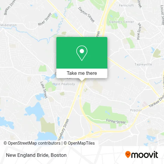 New England Bride map
