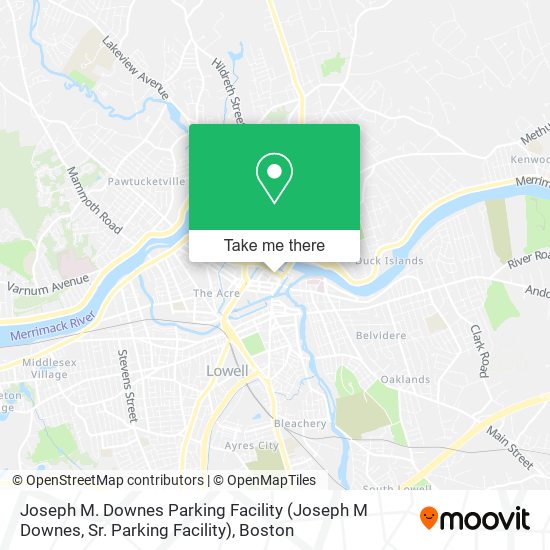 Joseph M. Downes Parking Facility (Joseph M Downes, Sr. Parking Facility) map