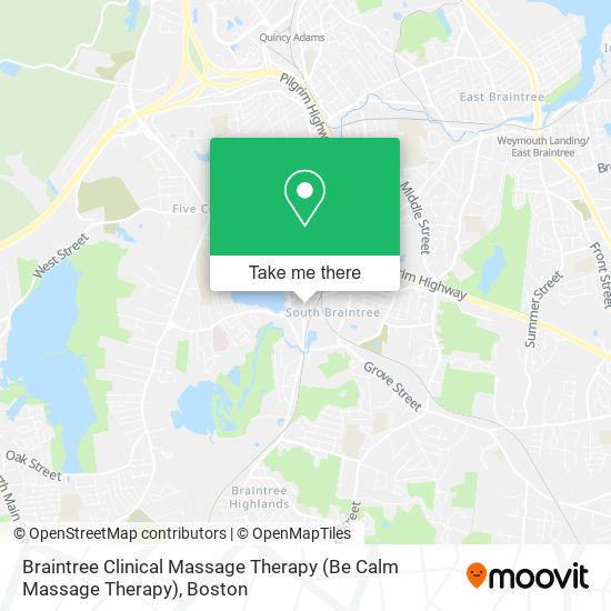 Mapa de Braintree Clinical Massage Therapy (Be Calm Massage Therapy)