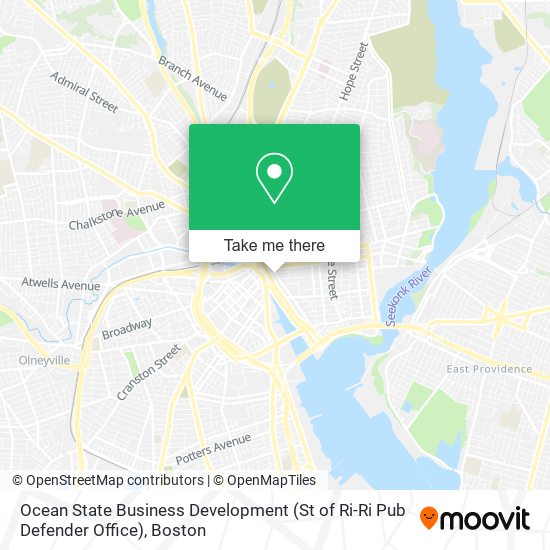 Ocean State Business Development (St of Ri-Ri Pub Defender Office) map