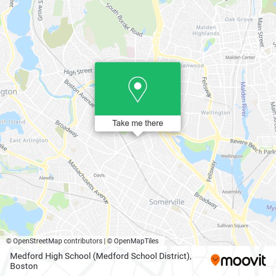 Mapa de Medford High School (Medford School District)