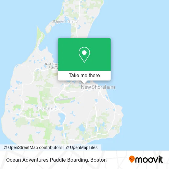 Ocean Adventures Paddle Boarding map