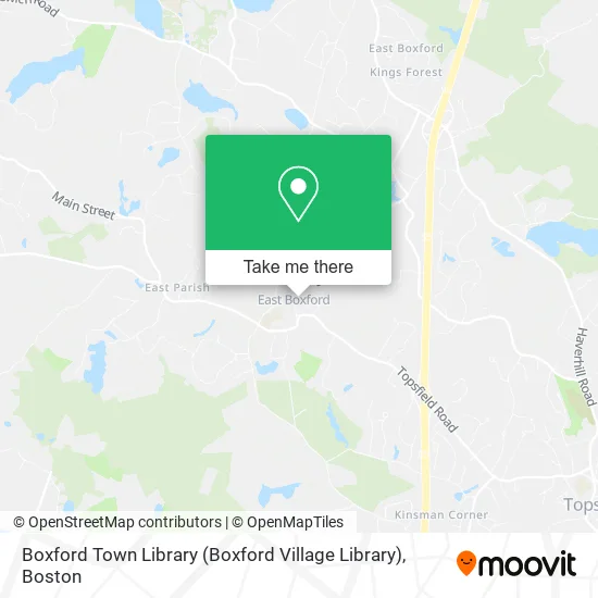 Mapa de Boxford Town Library (Boxford Village Library)