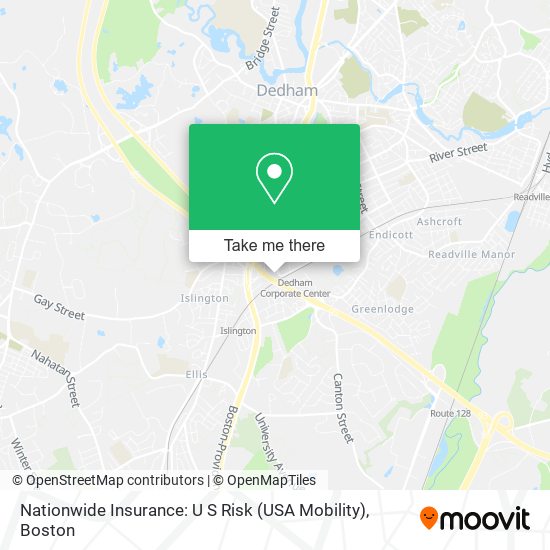 Nationwide Insurance: U S Risk (USA Mobility) map