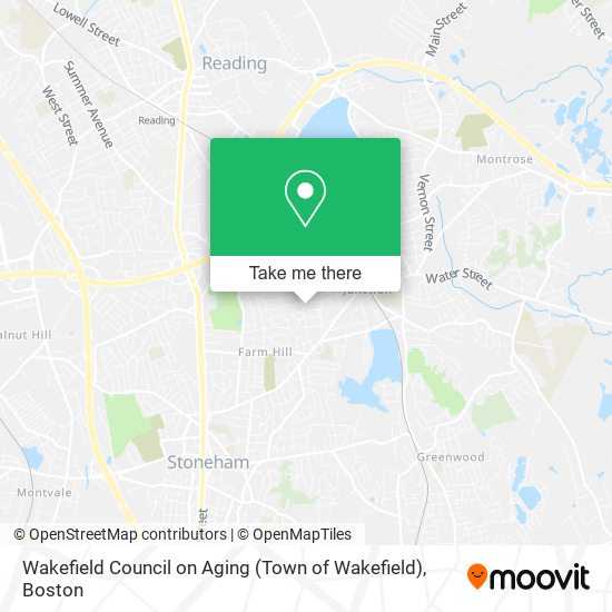 Wakefield Council on Aging (Town of Wakefield) map