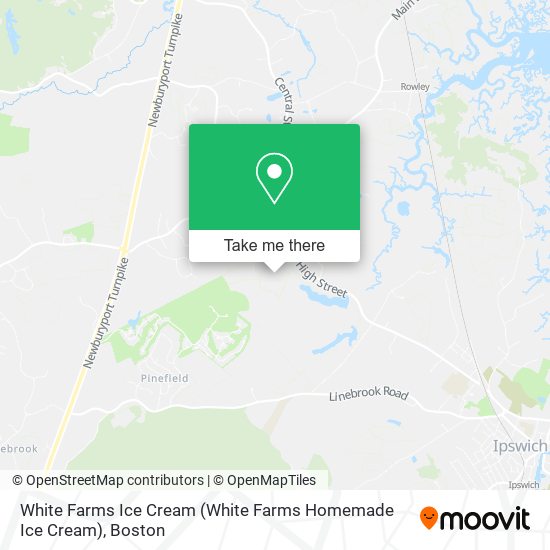 Mapa de White Farms Ice Cream