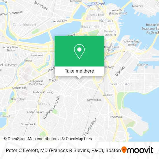 Peter C Everett, MD (Frances R Blevins, Pa-C) map