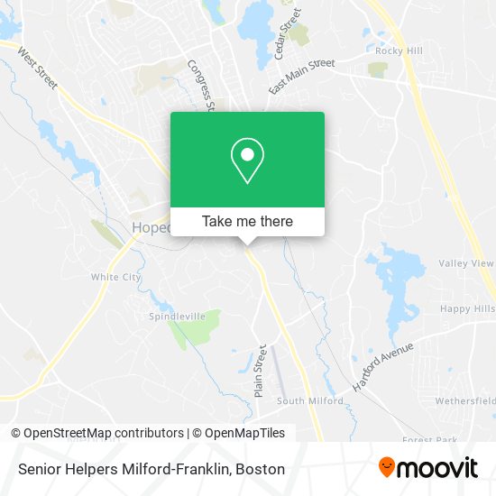 Mapa de Senior Helpers Milford-Franklin