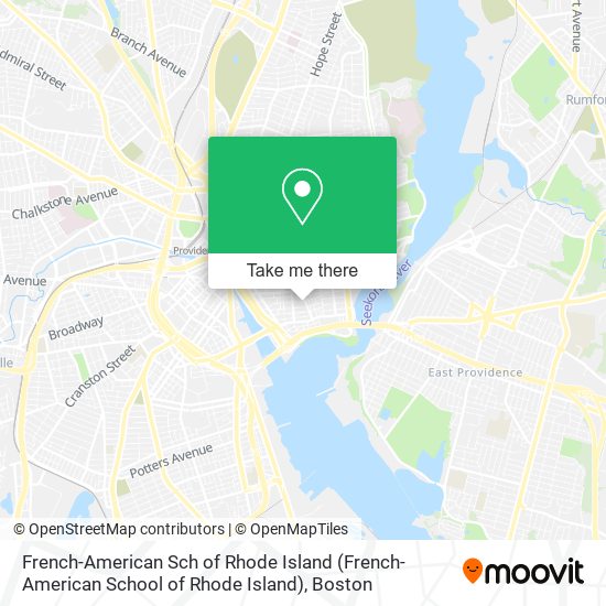 Mapa de French-American Sch of Rhode Island