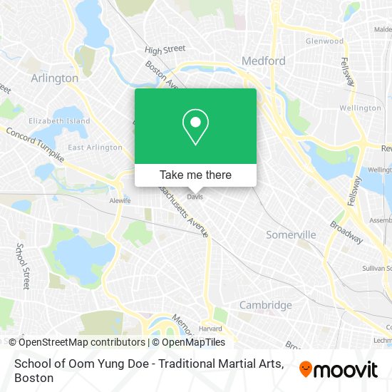 School of Oom Yung Doe - Traditional Martial Arts map