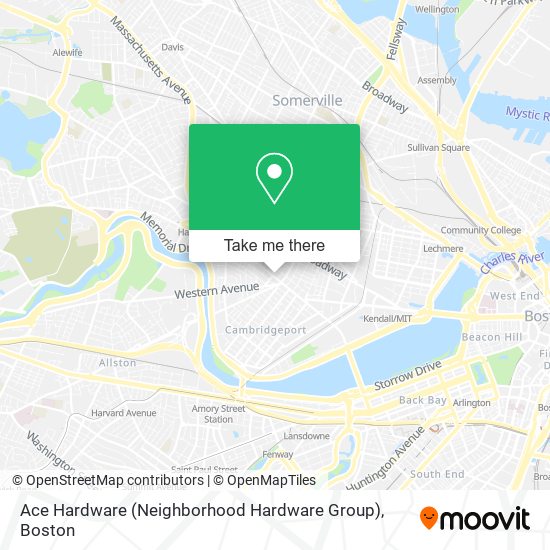 Mapa de Ace Hardware (Neighborhood Hardware Group)
