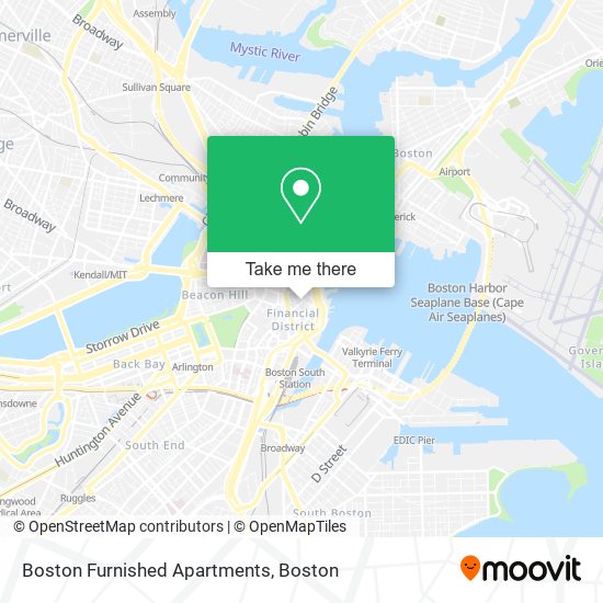 Boston Furnished Apartments map