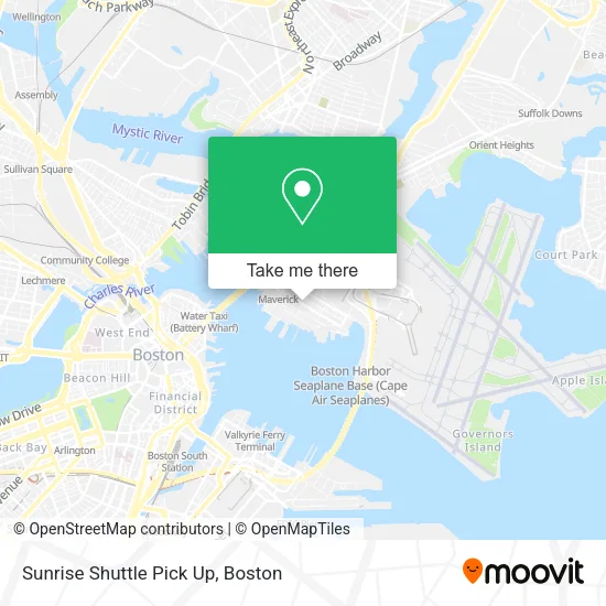 Mapa de Sunrise Shuttle Pick Up
