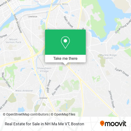 Mapa de Real Estate for Sale in NH Ma Me VT