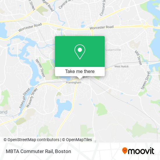 Mapa de MBTA Commuter Rail