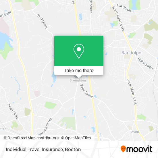 Individual Travel Insurance map