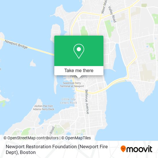 Newport Restoration Foundation (Newport Fire Dept) map