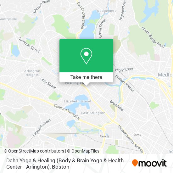 Mapa de Dahn Yoga & Healing (Body & Brain Yoga & Health Center - Arlington)