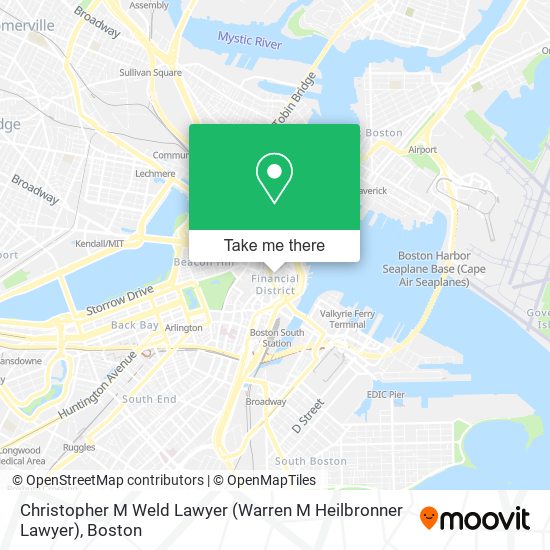 Mapa de Christopher M Weld Lawyer (Warren M Heilbronner Lawyer)