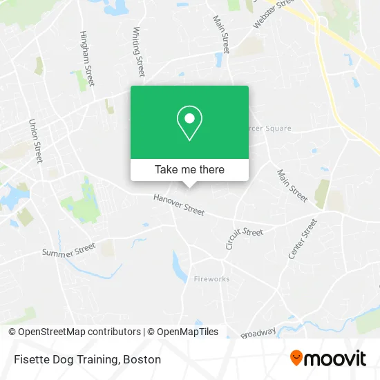 Fisette Dog Training map