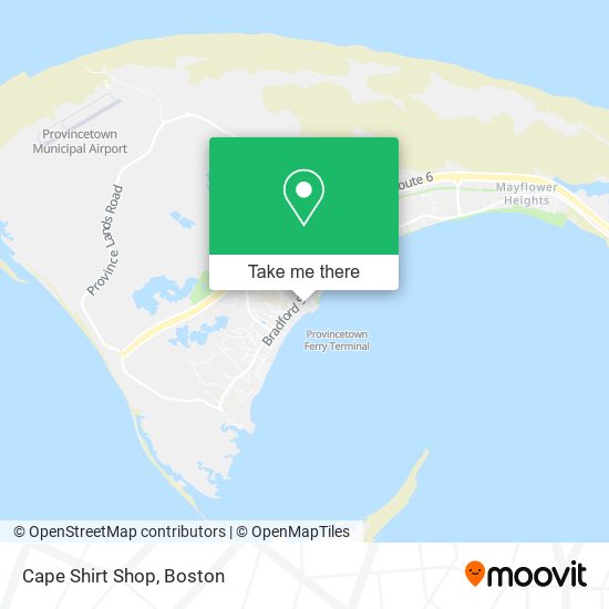 Cape Shirt Shop map
