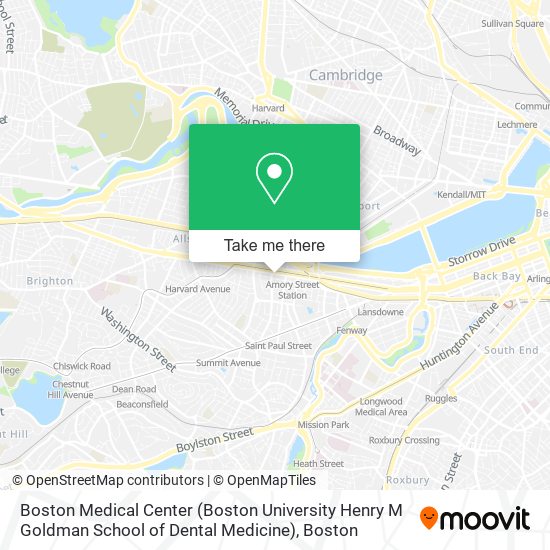 Mapa de Boston Medical Center (Boston University Henry M Goldman School of Dental Medicine)