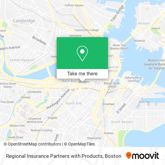 Regional Insurance Partners with Products map