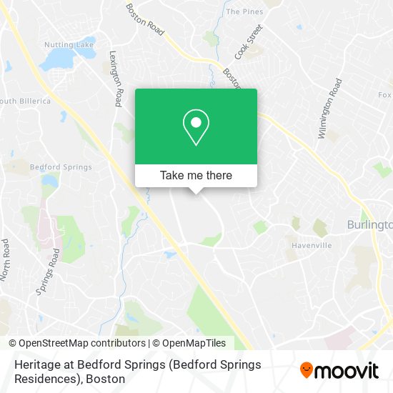 Mapa de Heritage at Bedford Springs (Bedford Springs Residences)