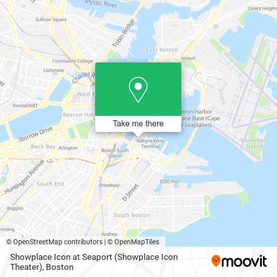 Mapa de Showplace Icon at Seaport (Showplace Icon Theater)