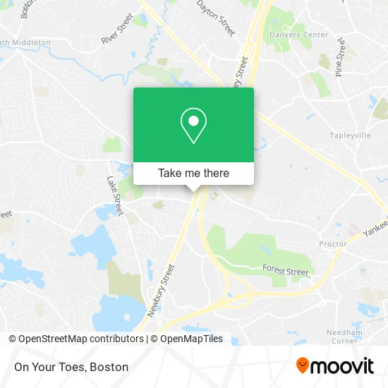 On Your Toes map