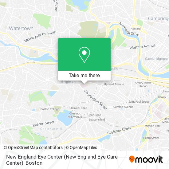 New England Eye Center map