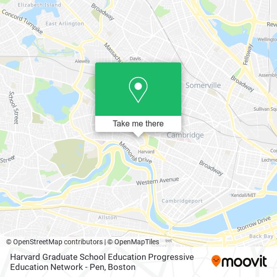 Mapa de Harvard Graduate School Education Progressive Education Network - Pen