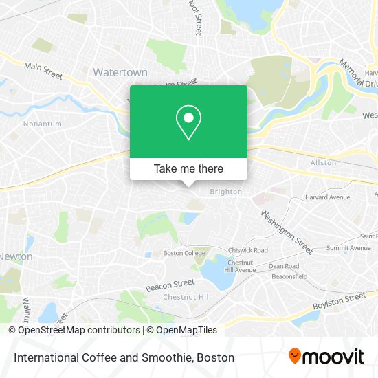 Mapa de International Coffee and Smoothie