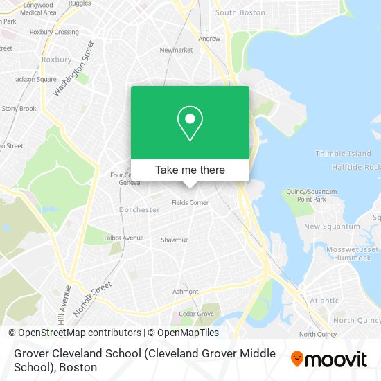 Grover Cleveland School map