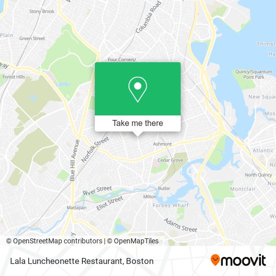 Lala Luncheonette Restaurant map