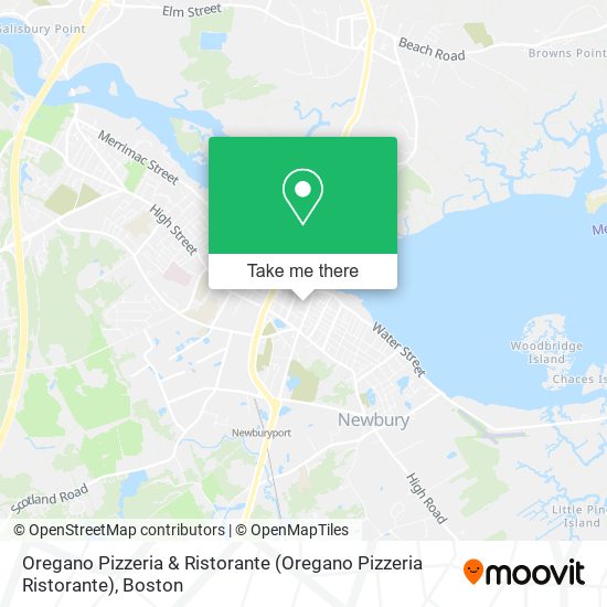 Mapa de Oregano Pizzeria & Ristorante