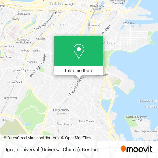 Igreja Universal (Universal Church) map