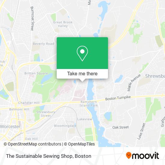 The Sustainable Sewing Shop map
