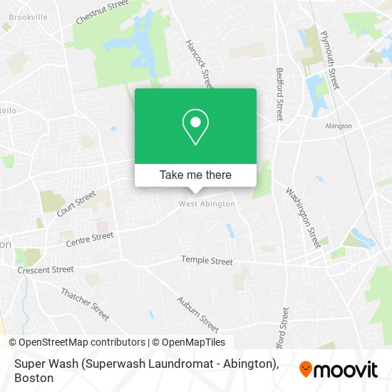 Mapa de Super Wash (Superwash Laundromat - Abington)