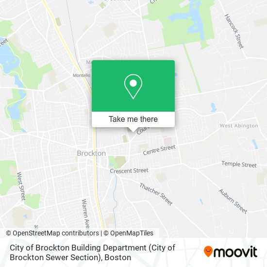 City of Brockton Building Department (City of Brockton Sewer Section) map