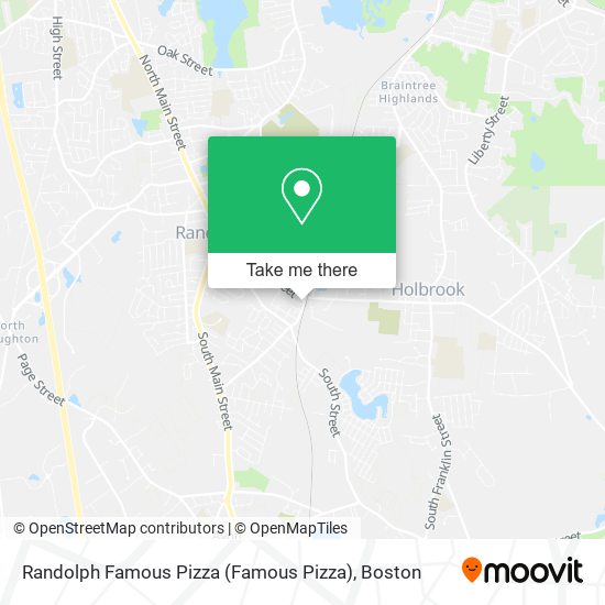 Mapa de Randolph Famous Pizza
