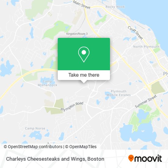 Charleys Cheesesteaks and Wings map