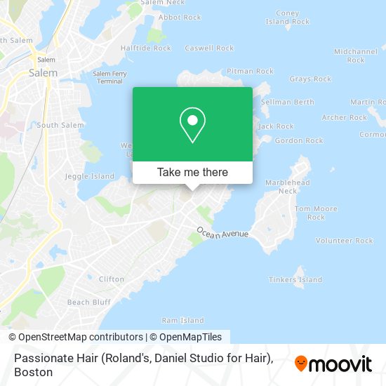 Passionate Hair (Roland's, Daniel Studio for Hair) map