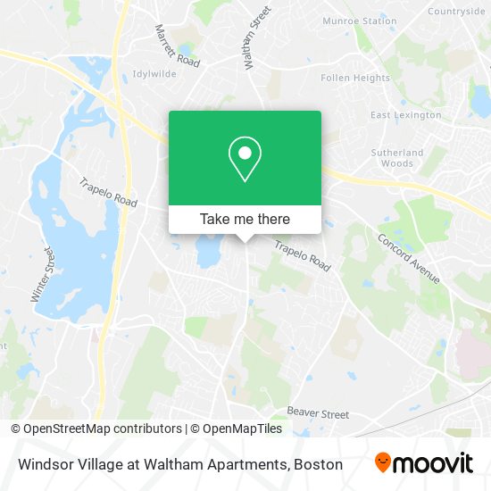 Windsor Village at Waltham Apartments map